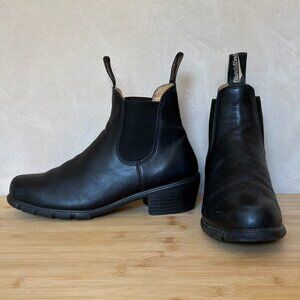 Blundstone 1671 Black Heeled Chelsea Boots | Womens 9